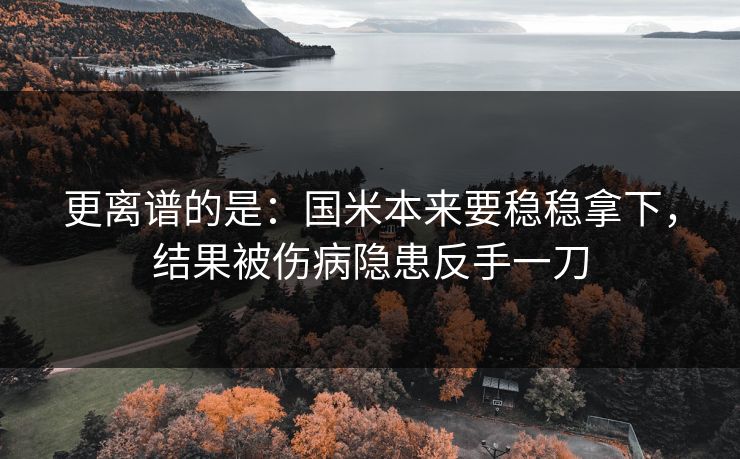 更离谱的是：国米本来要稳稳拿下，结果被伤病隐患反手一刀